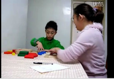 自闭症儿童PCI训练—盖房子
